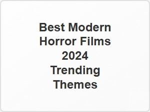 Emerging Themes in the Best Modern Horror Films
